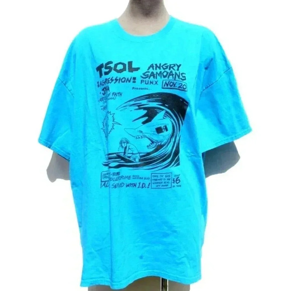 Vtg Locals Only Dick Nov 20th TSOL Agression JFA P.U.N.X. T-Shirt Concert 2XL - Picture 1 of 3